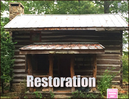 Historic Log Cabin Restoration  Edgecombe County, North Carolina
